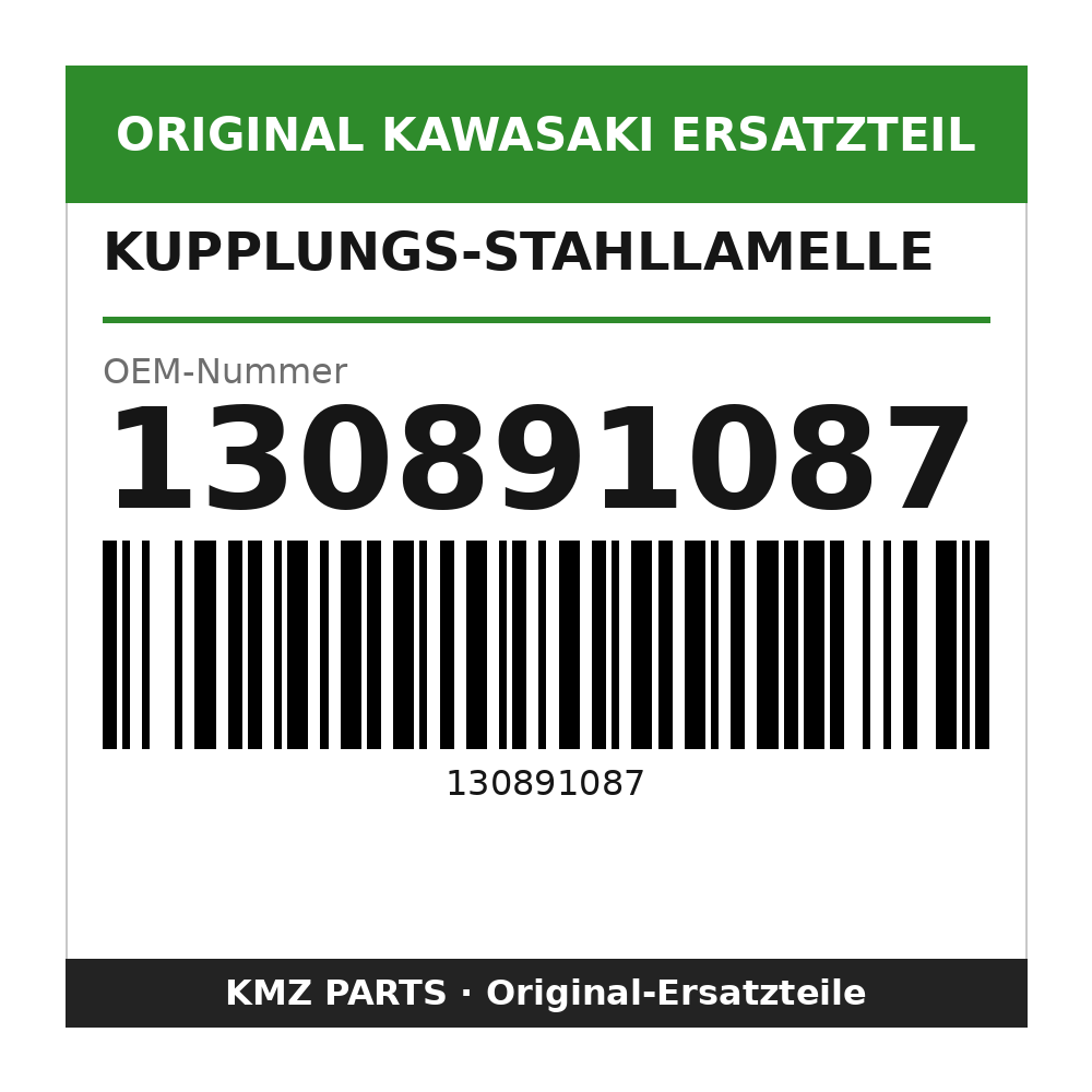 Kawasaki Kupplungs-Stahllamelle 130891087