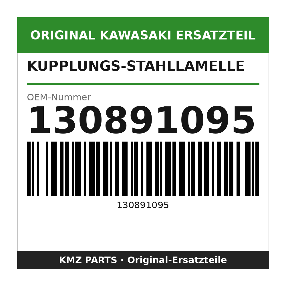 Kawasaki Kupplungs-Stahllamelle 1,6 mm 130891095
