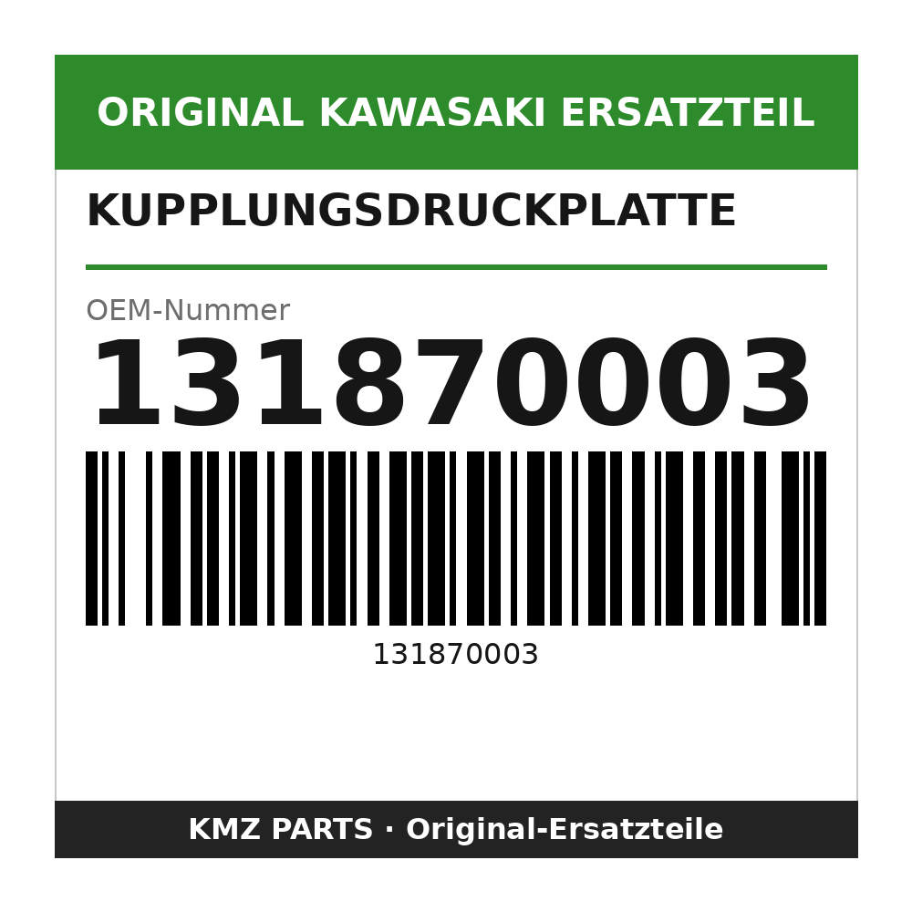 Kawasaki Kupplungsdruckplatte 131870003