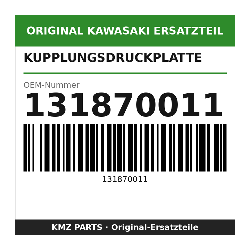 Kawasaki Kupplungsdruckplatte 131870011