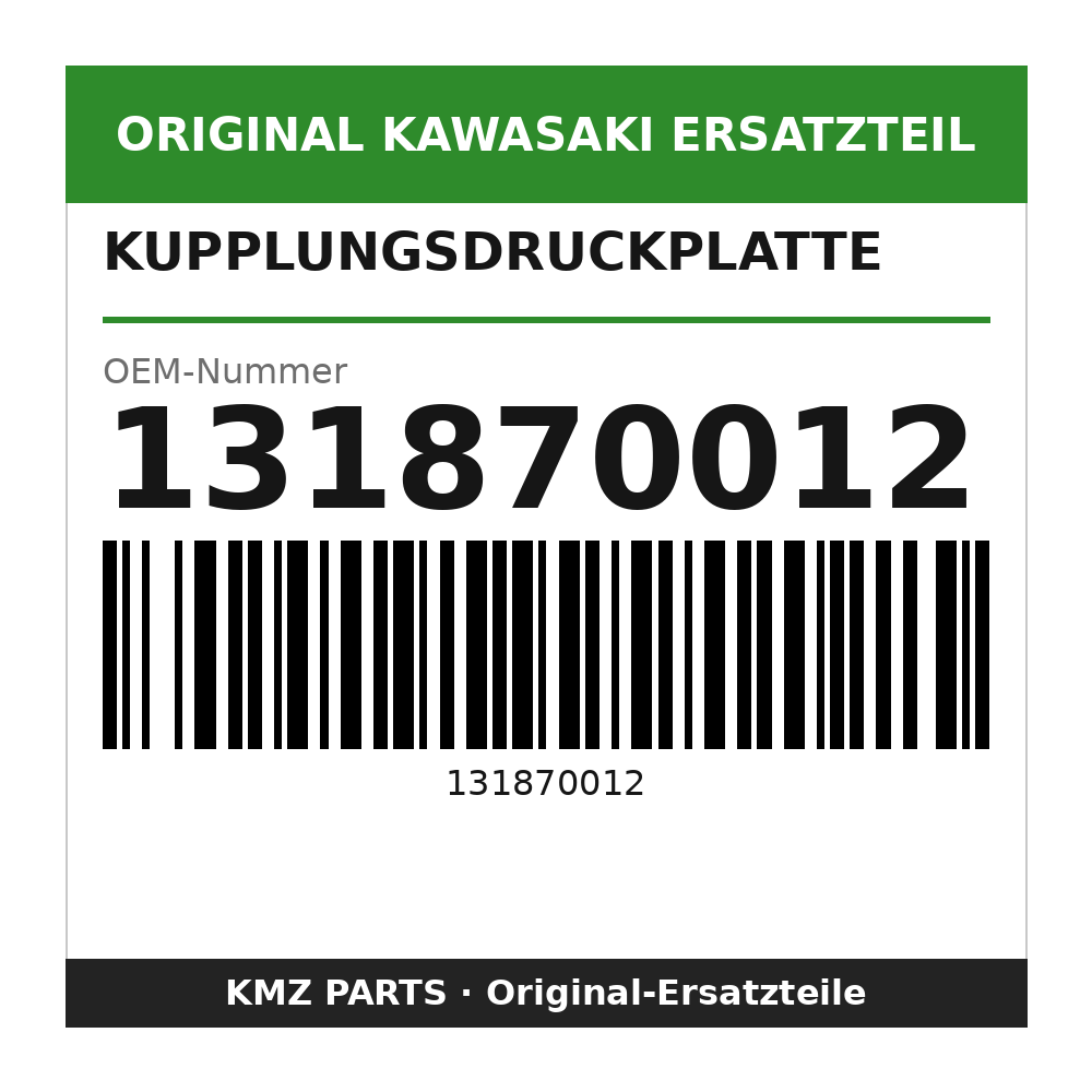 Kawasaki Kupplungsdruckplatte 131870012