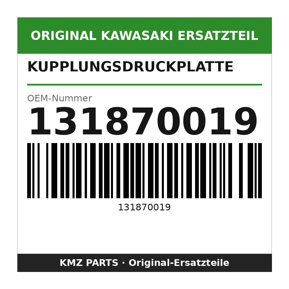 Kawasaki Kupplungsdruckplatte 131870019