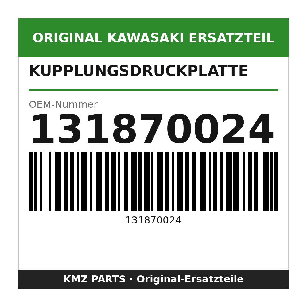 Kawasaki Kupplungsdruckplatte 131870024