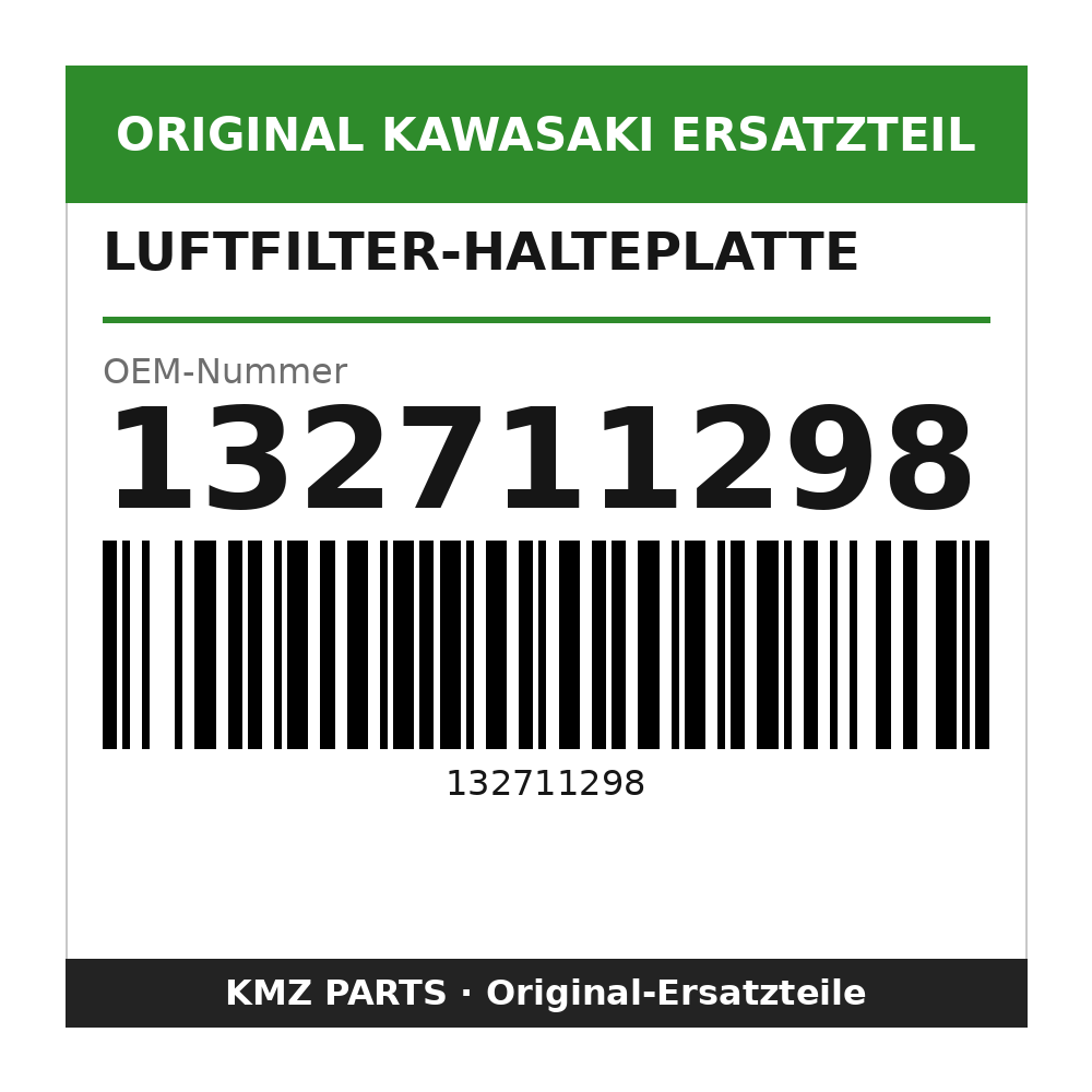 Kawasaki Luftfilter-Halteplatte 132711298