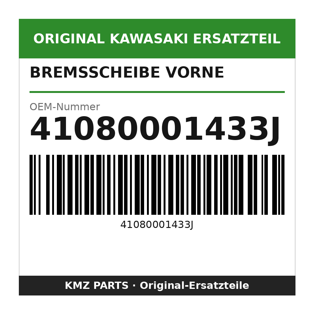 Kawasaki Bremsscheibe vorne 41080001433J