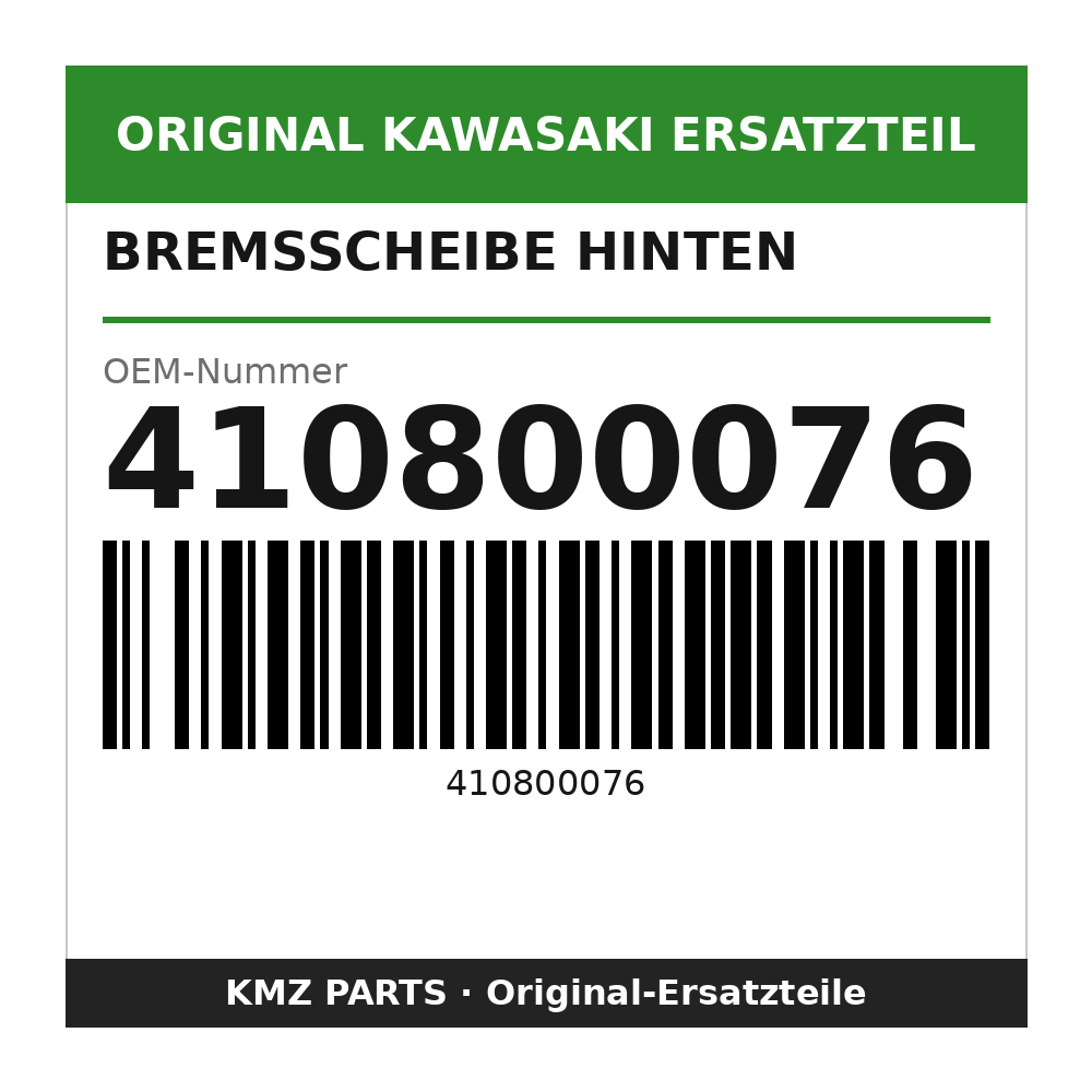 Kawasaki Bremsscheibe hinten 410800076