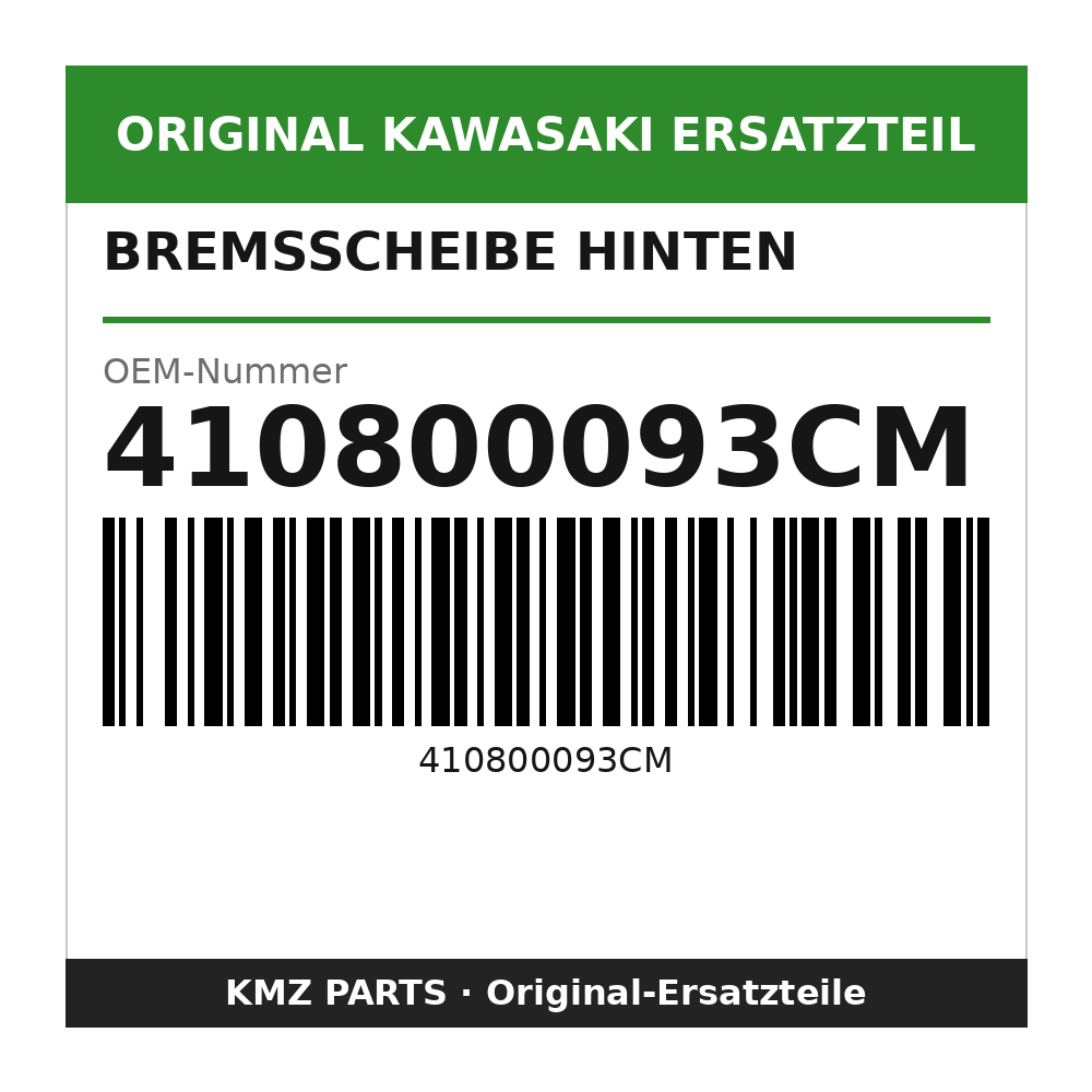 Kawasaki Bremsscheibe hinten 410800093CM