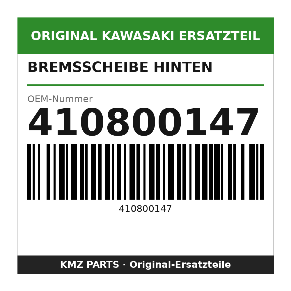 Kawasaki Bremsscheibe hinten 410800147