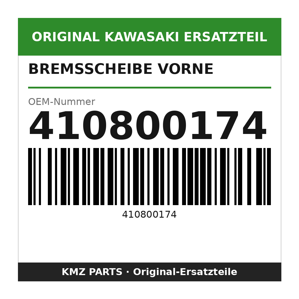 Kawasaki Bremsscheibe vorne 410800174