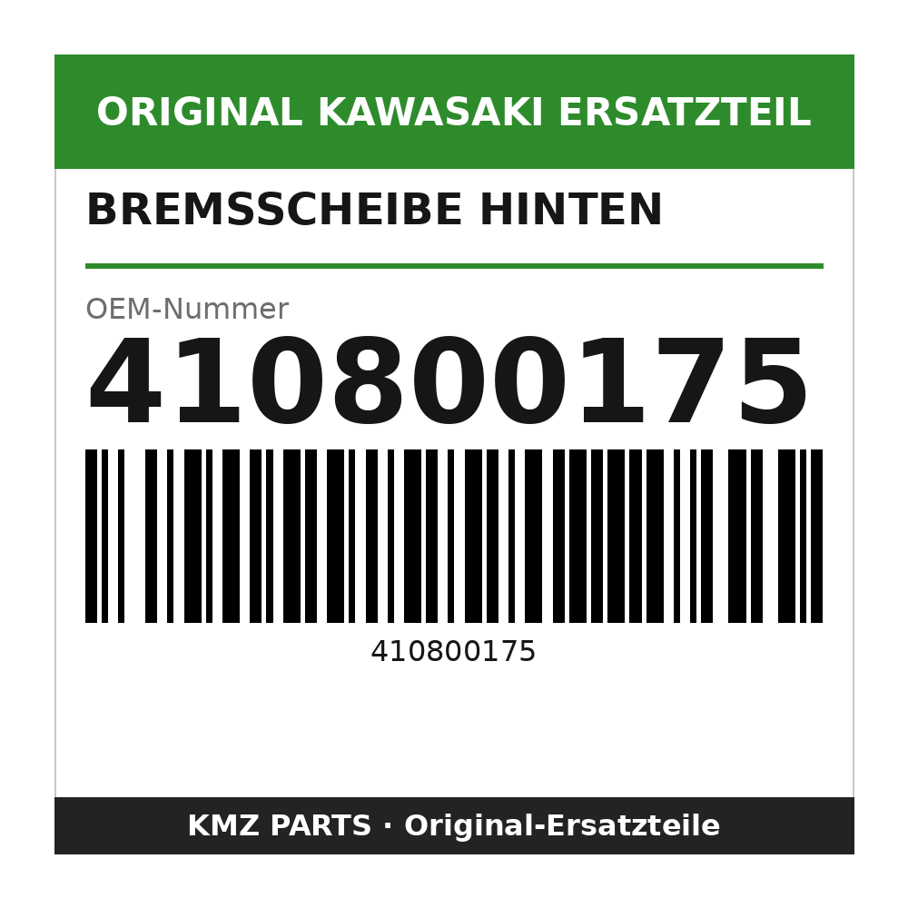 Kawasaki Bremsscheibe hinten 410800175