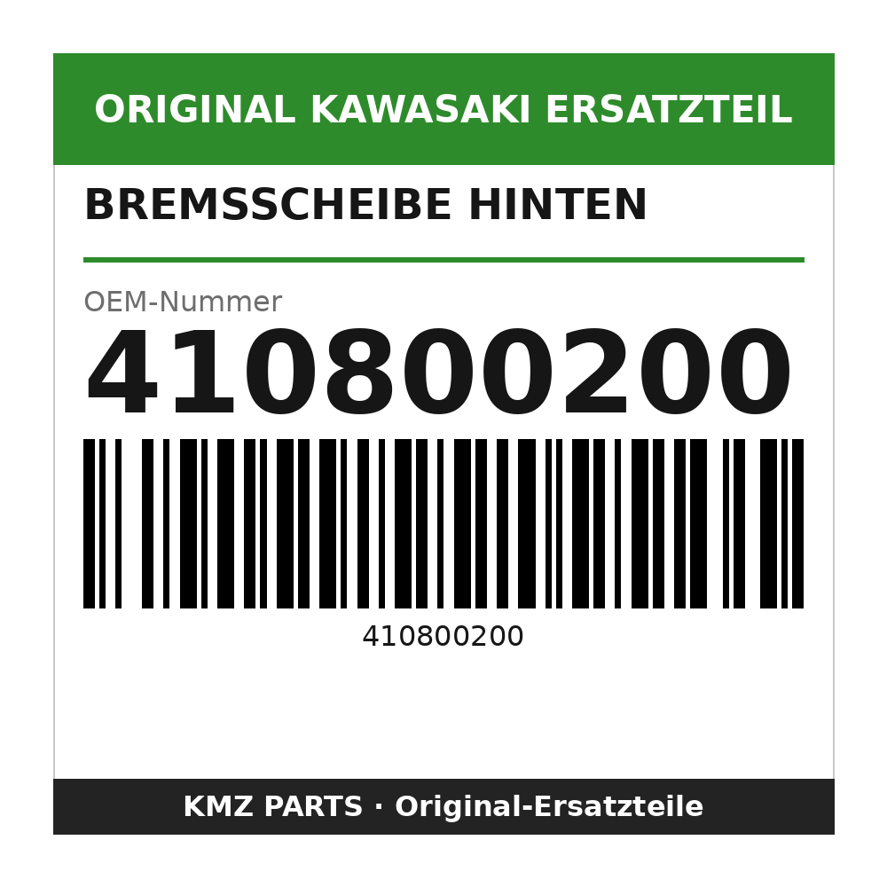 Kawasaki Bremsscheibe hinten 410800200
