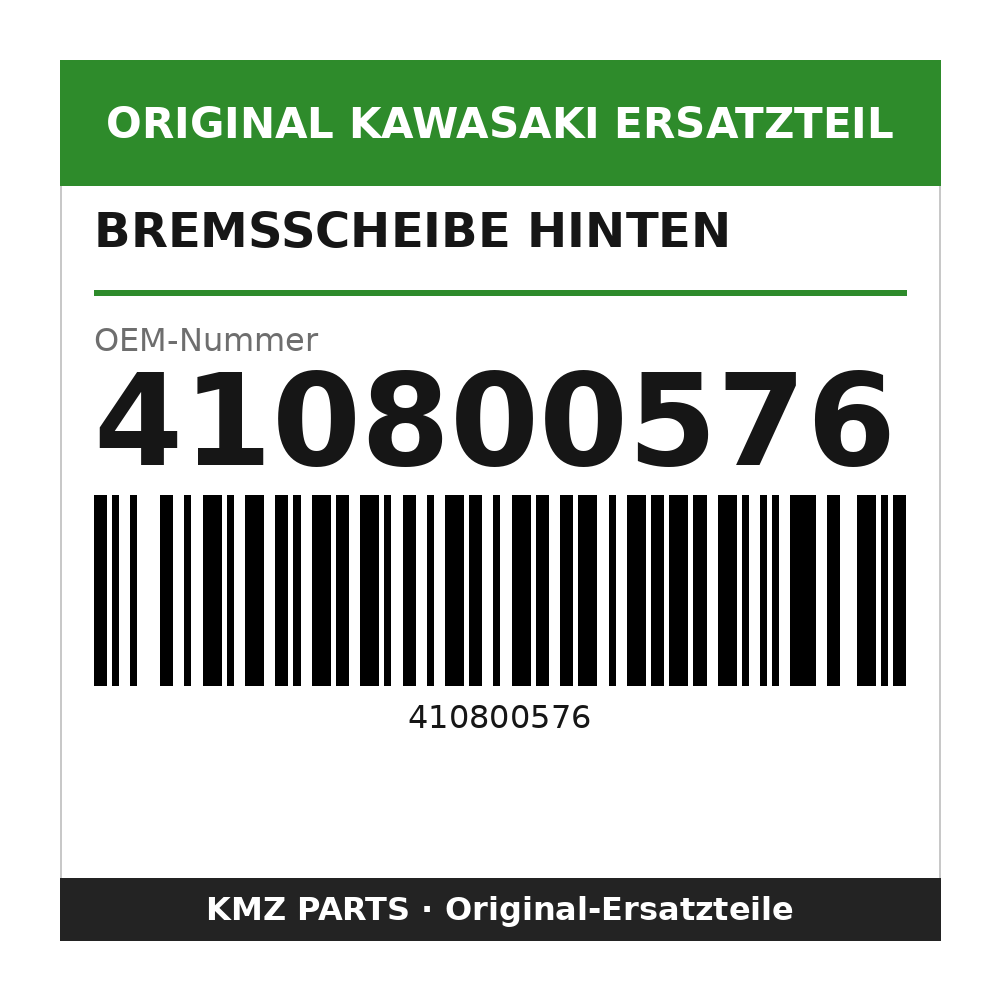 Kawasaki Bremsscheibe hinten 410800576