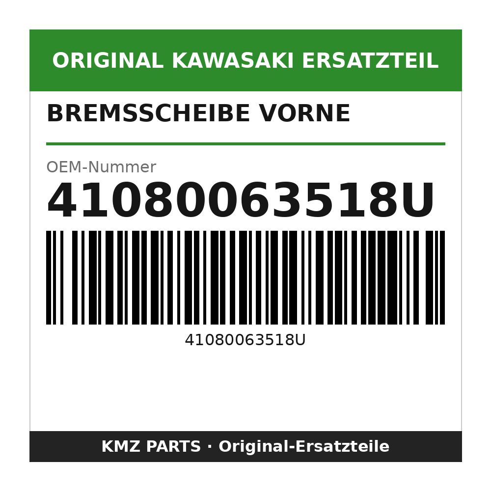 Kawasaki Bremsscheibe vorne 330 mm 41080063518U