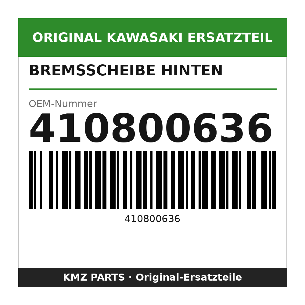 Kawasaki Bremsscheibe hinten 250 mm 410800636