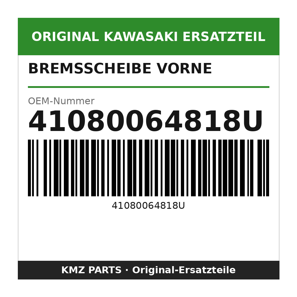 Kawasaki Bremsscheibe vorne 41080064818U