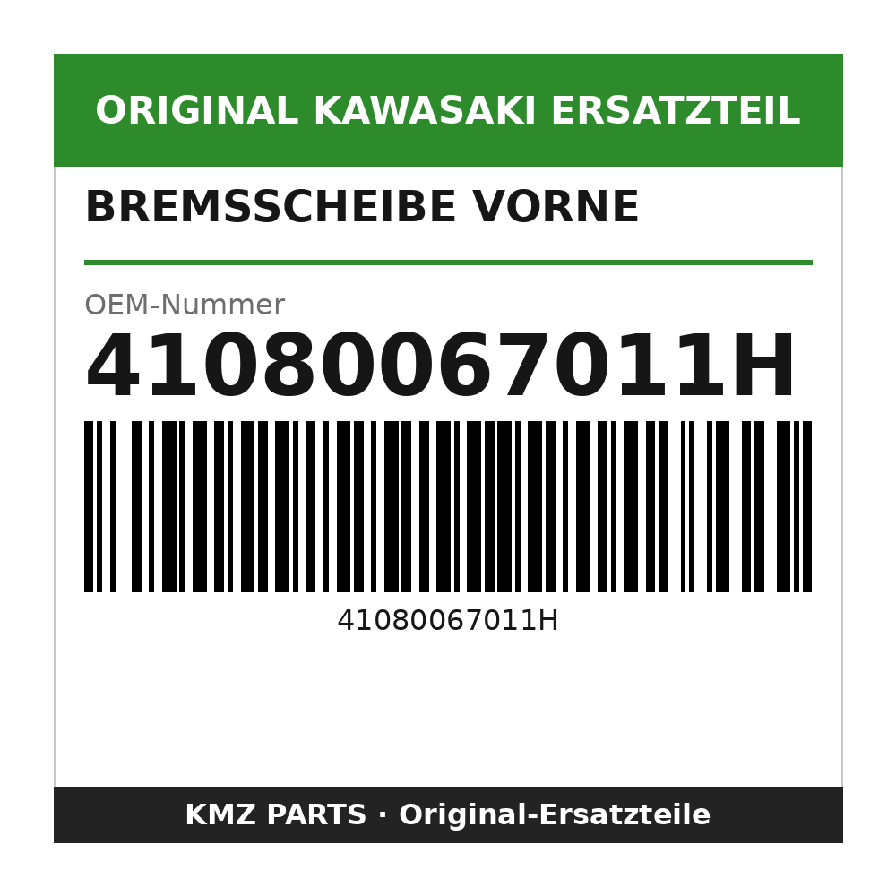 Kawasaki Bremsscheibe vorne 41080067011H