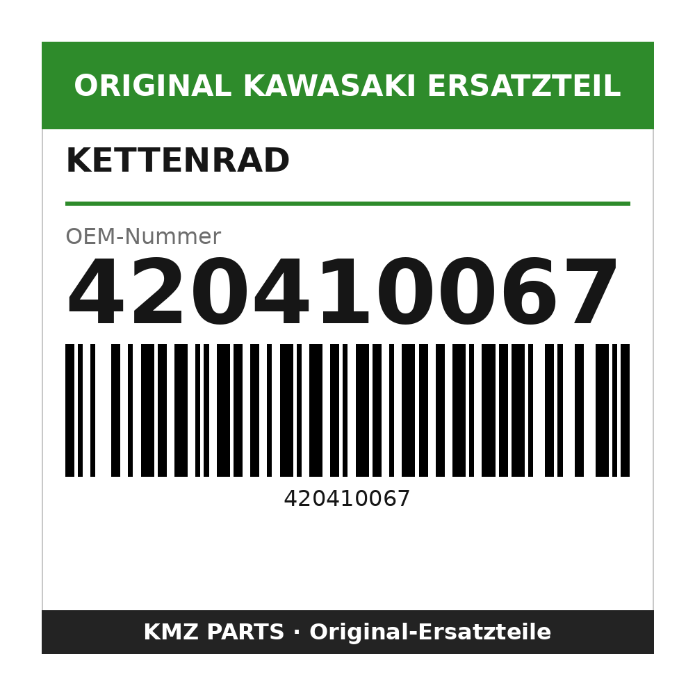 Kawasaki Kettenrad 44 Zähne, 428 420410067