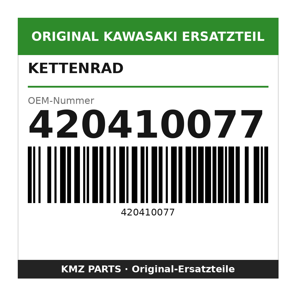 Kawasaki Kettenrad 47 Zähne, 428 420410077