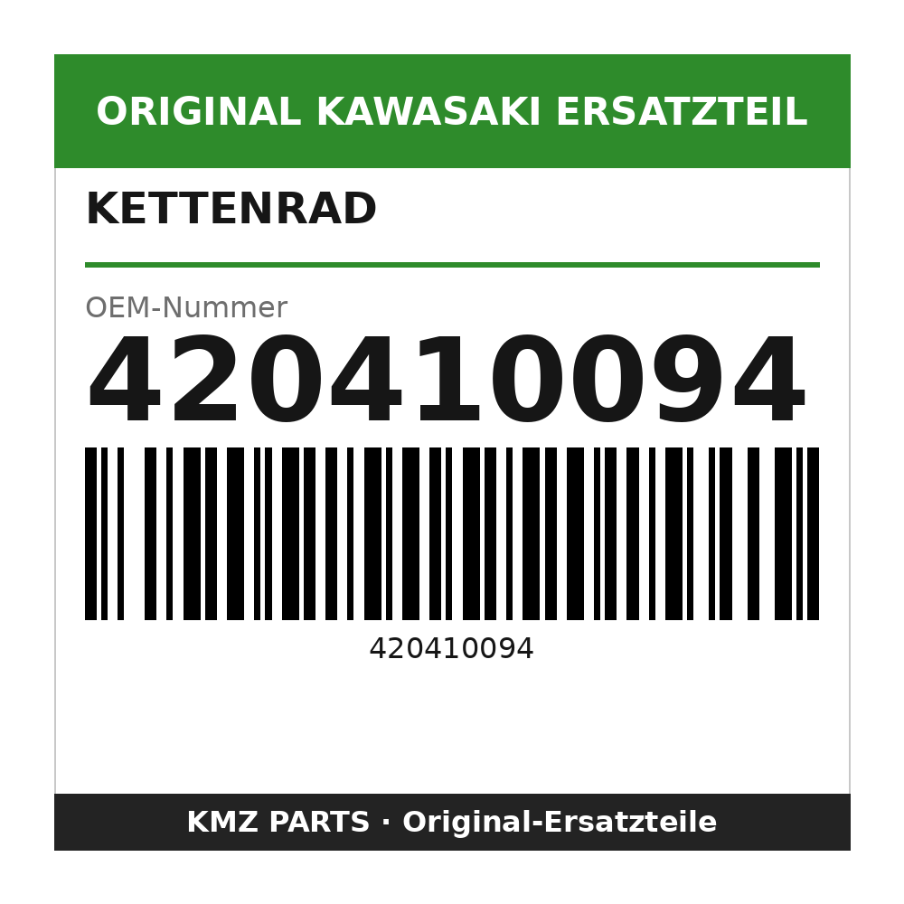 Kawasaki Kettenrad 43 Zähne 420410094