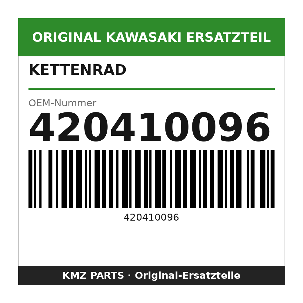 Kawasaki Kettenrad 39 Zähne 420410096