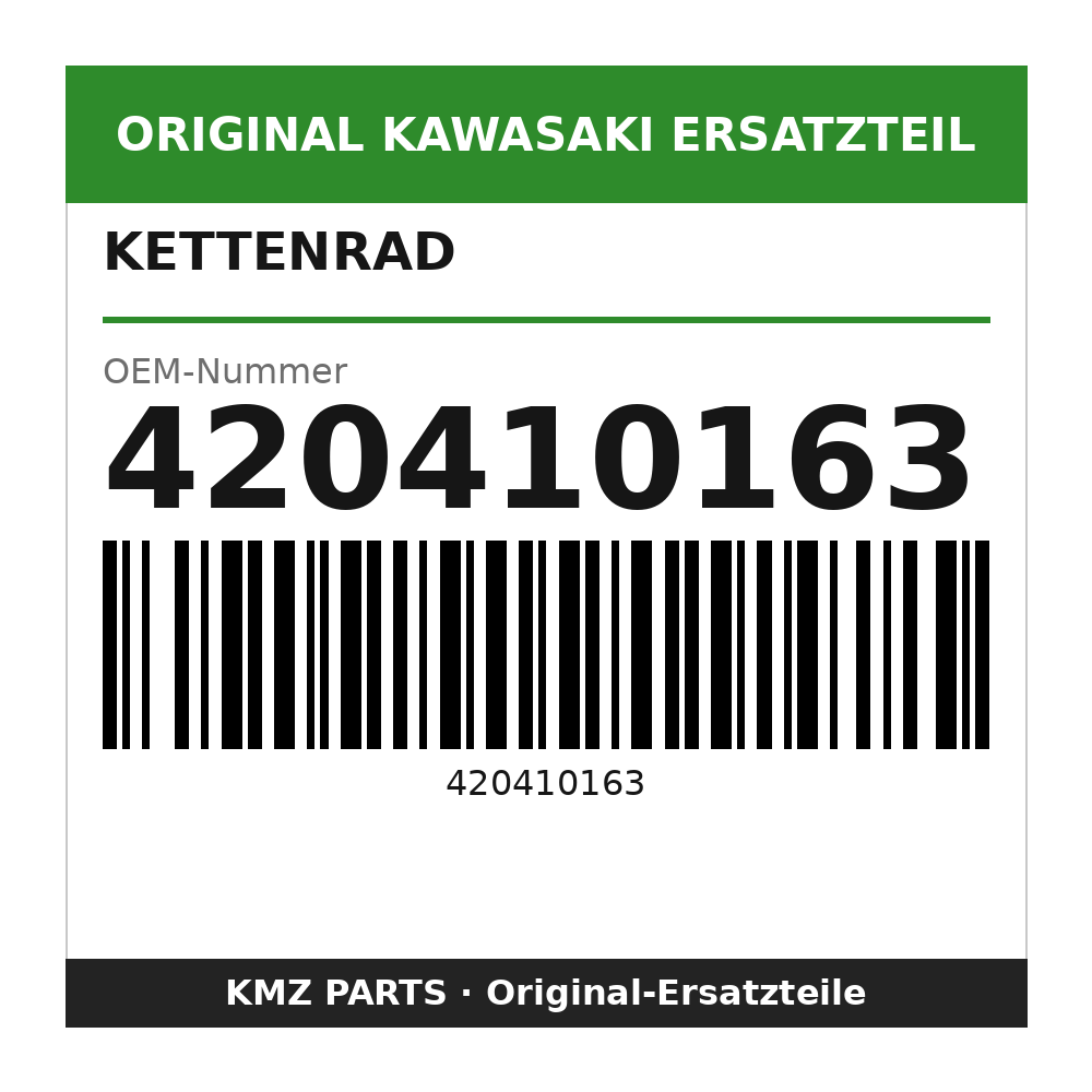 Kawasaki Kettenrad 42 Zähne 420410163