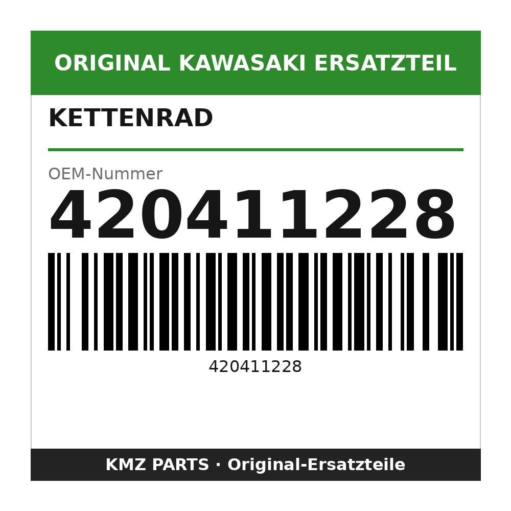 Kawasaki Kettenrad 50 Zähne 420411228