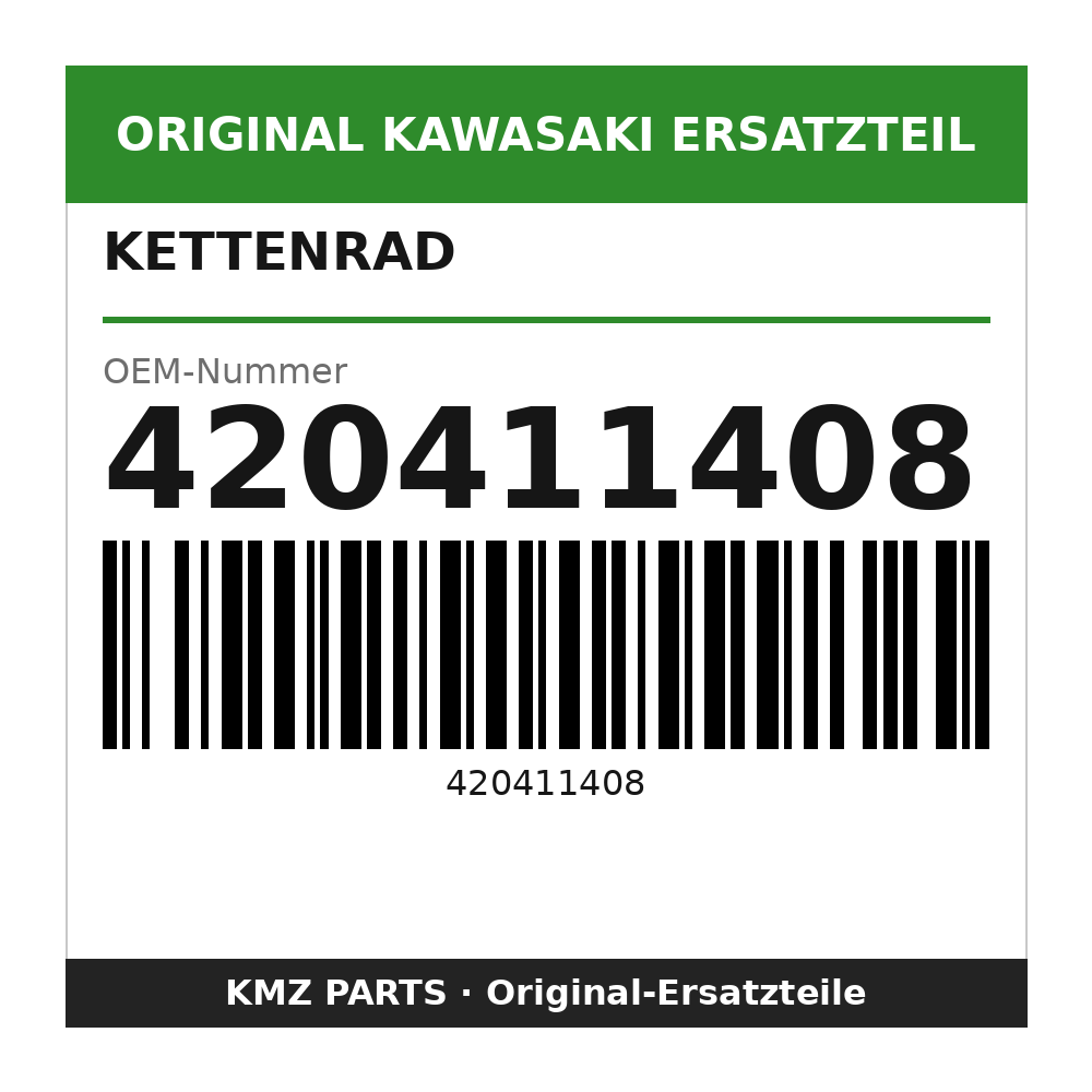 Kawasaki Kettenrad 50 Zähne 420411408