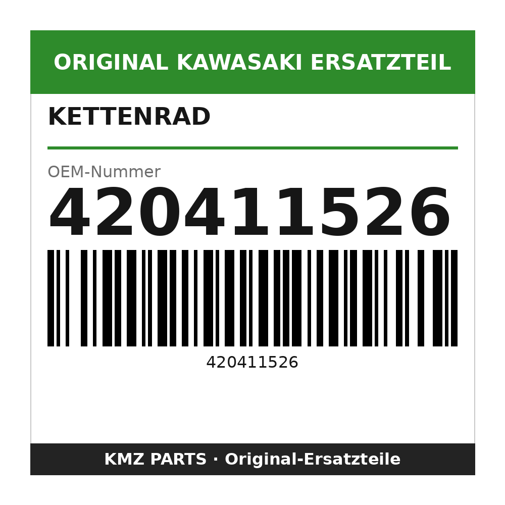 Kawasaki Kettenrad 45 Zähne 420411526