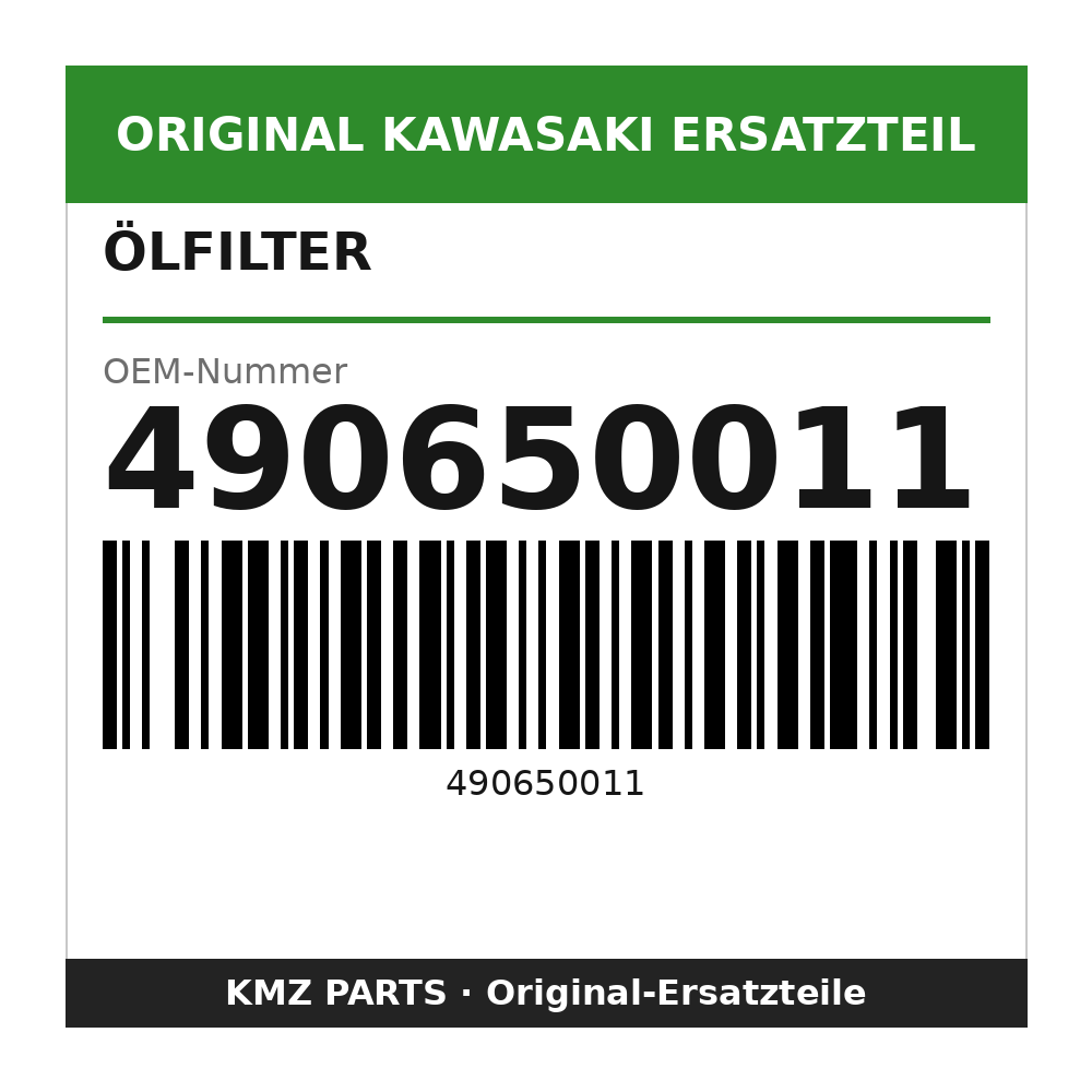 Kawasaki Ölfilter 490650011