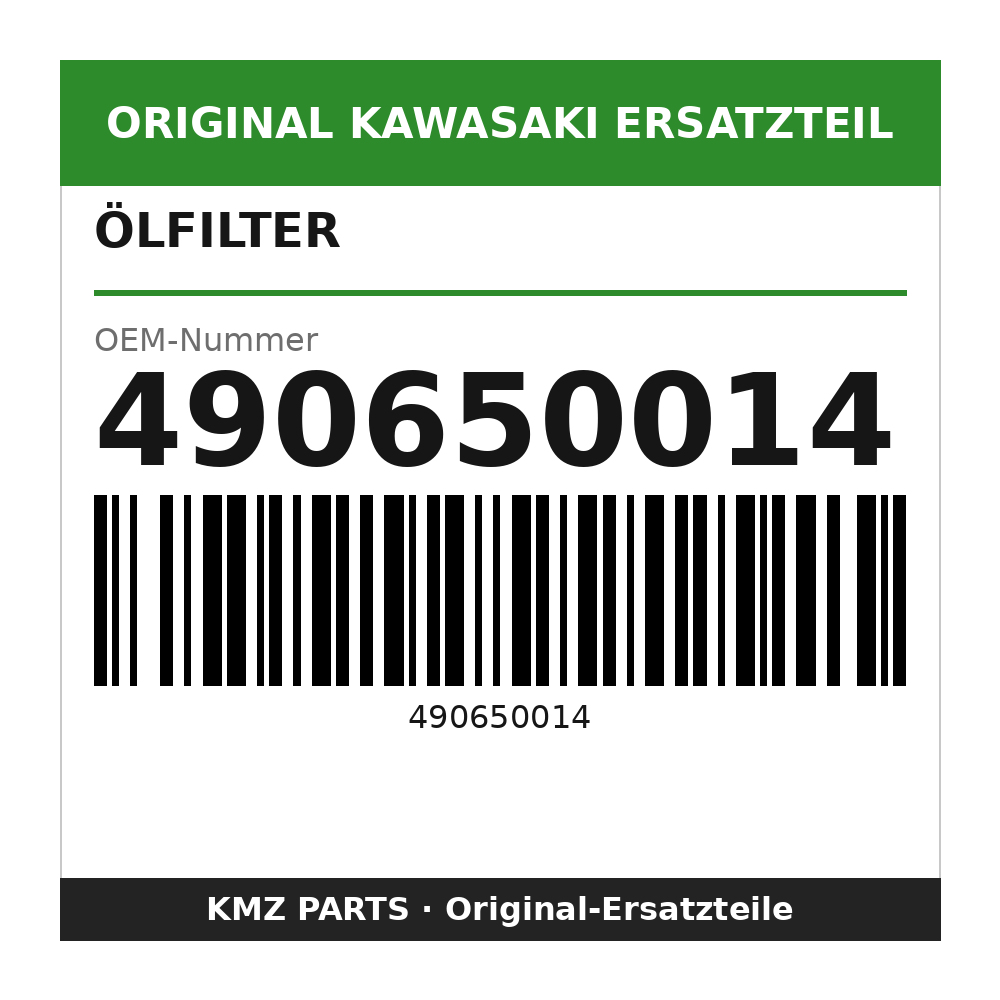 Kawasaki Ölfilter 490650014