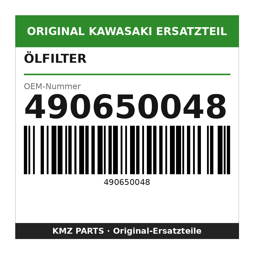 Kawasaki Ölfilter 490650048