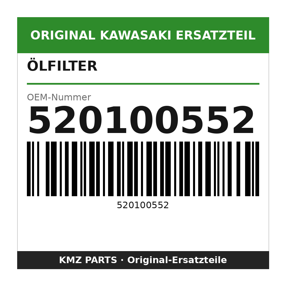 Kawasaki Ölfilter 520100552