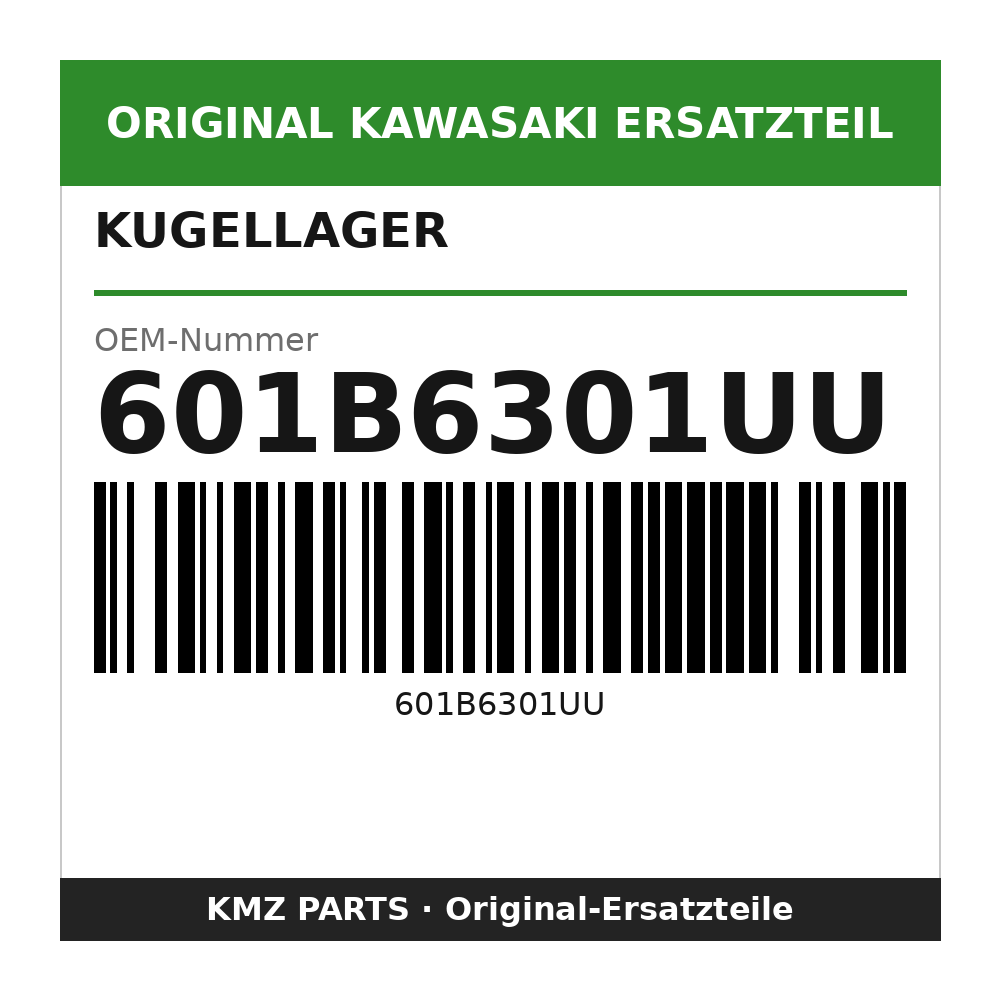 Kawasaki Kugellager 6201UUC3 601B6301UU