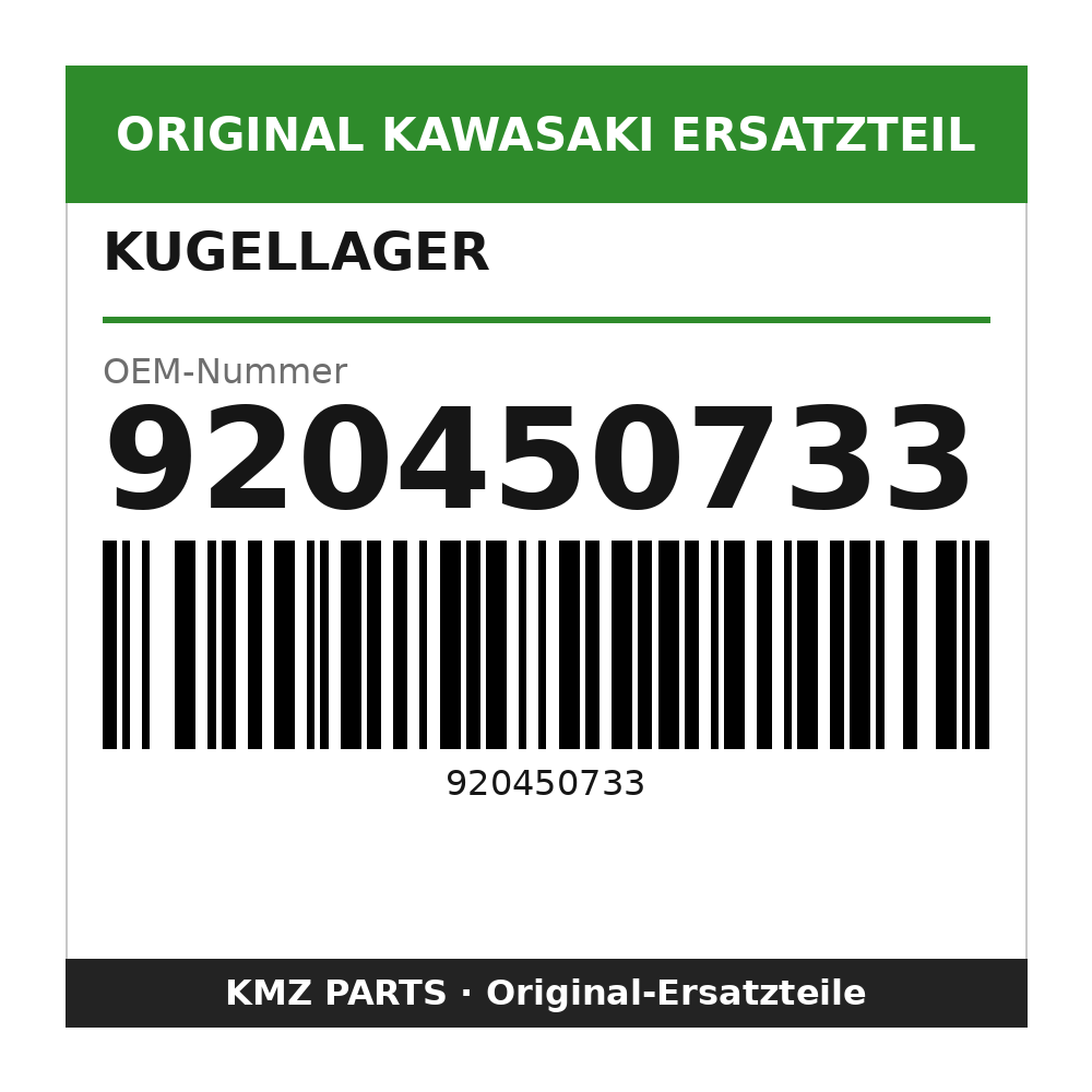Kawasaki Kugellager 17X47X14 920450733