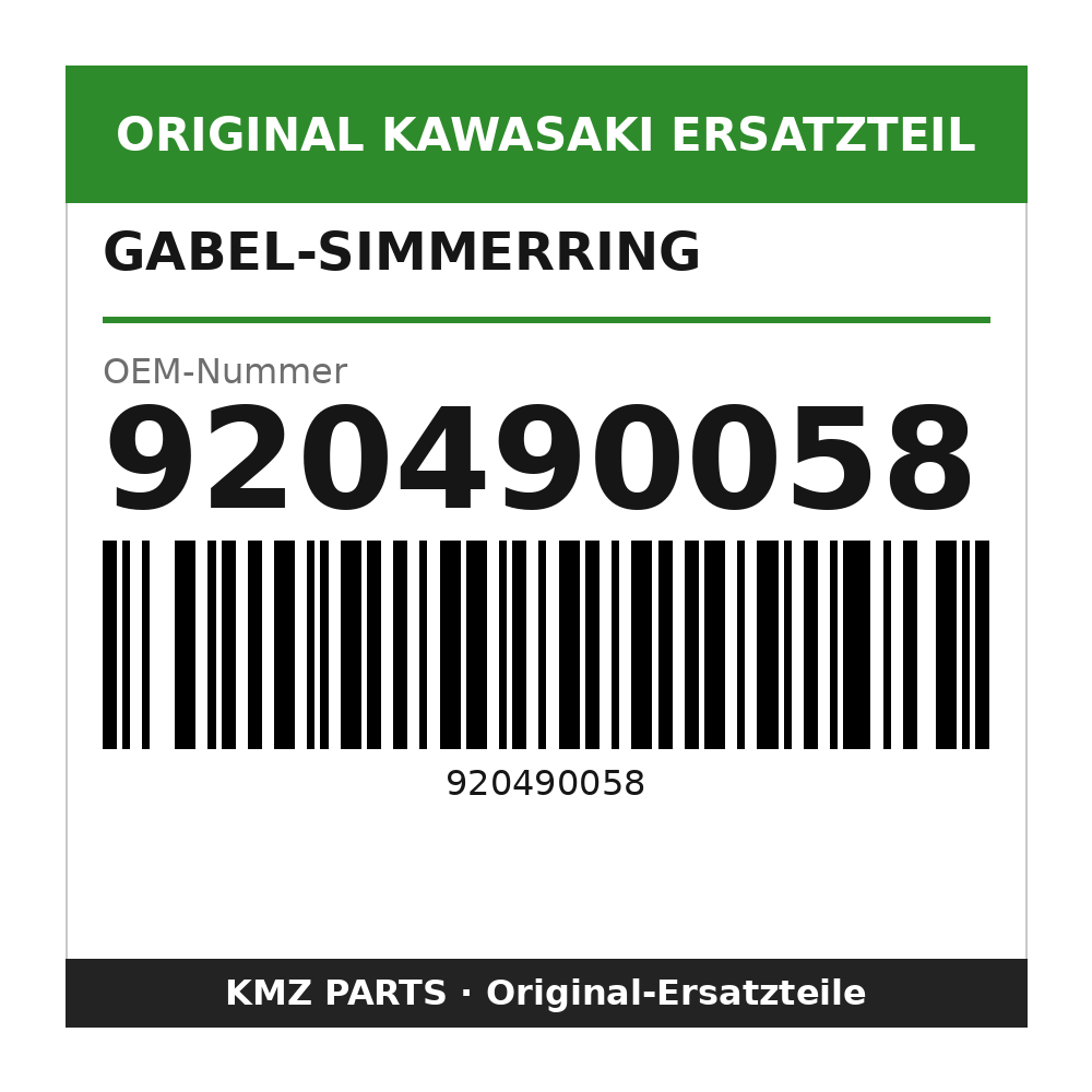 Kawasaki Gabel-Simmerring 920490058