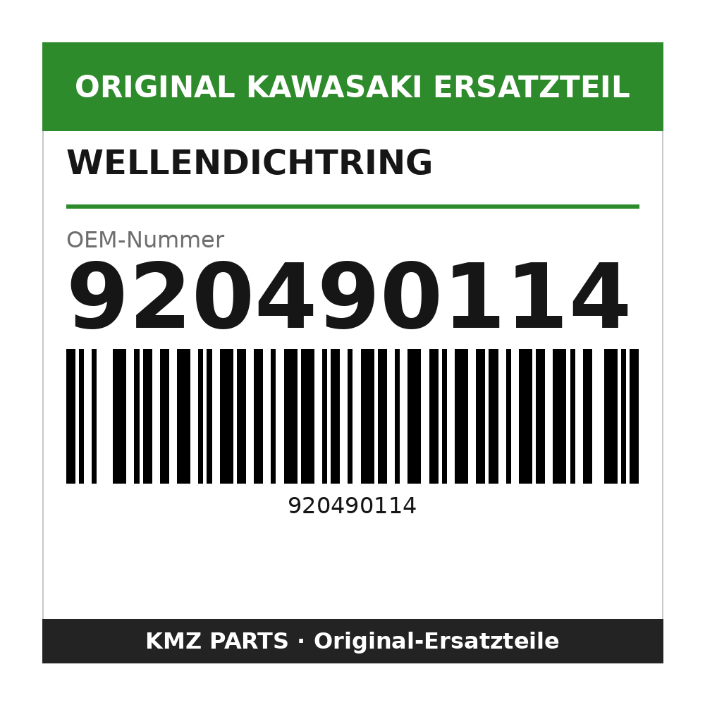 Kawasaki Wellendichtring 920490114