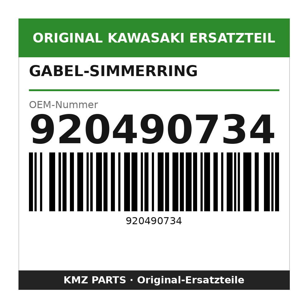 Kawasaki Gabel-Simmerring 920490734
