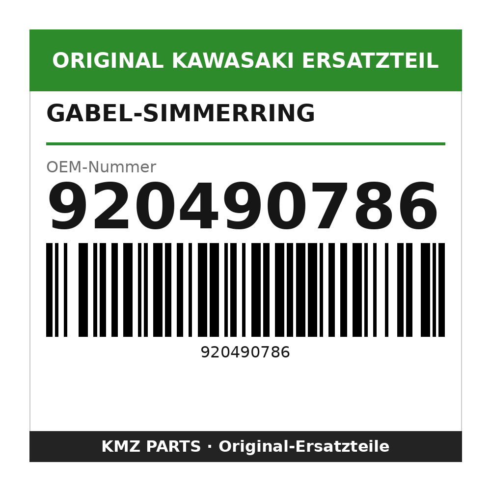 Kawasaki Gabel-Simmerring 920490786