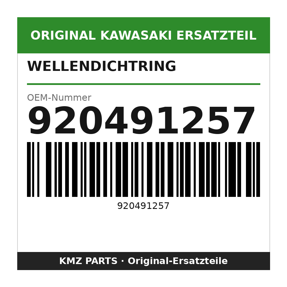 Kawasaki Wellendichtring 920491257