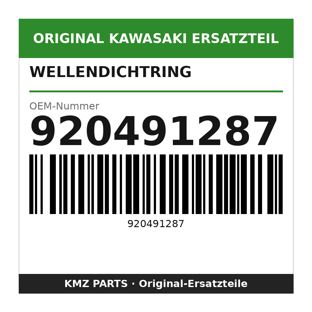 Kawasaki Wellendichtring 920491287