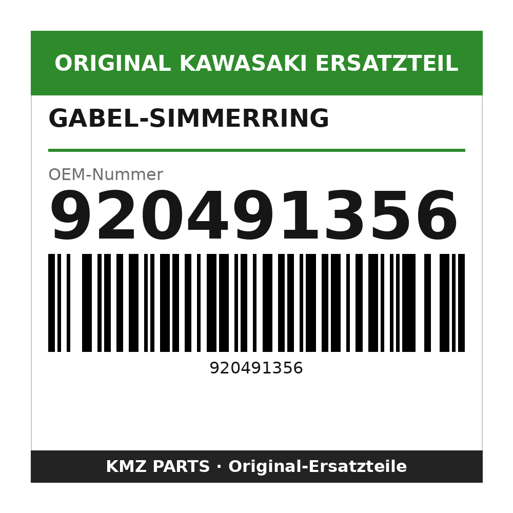 Kawasaki Gabel-Simmerring 920491356