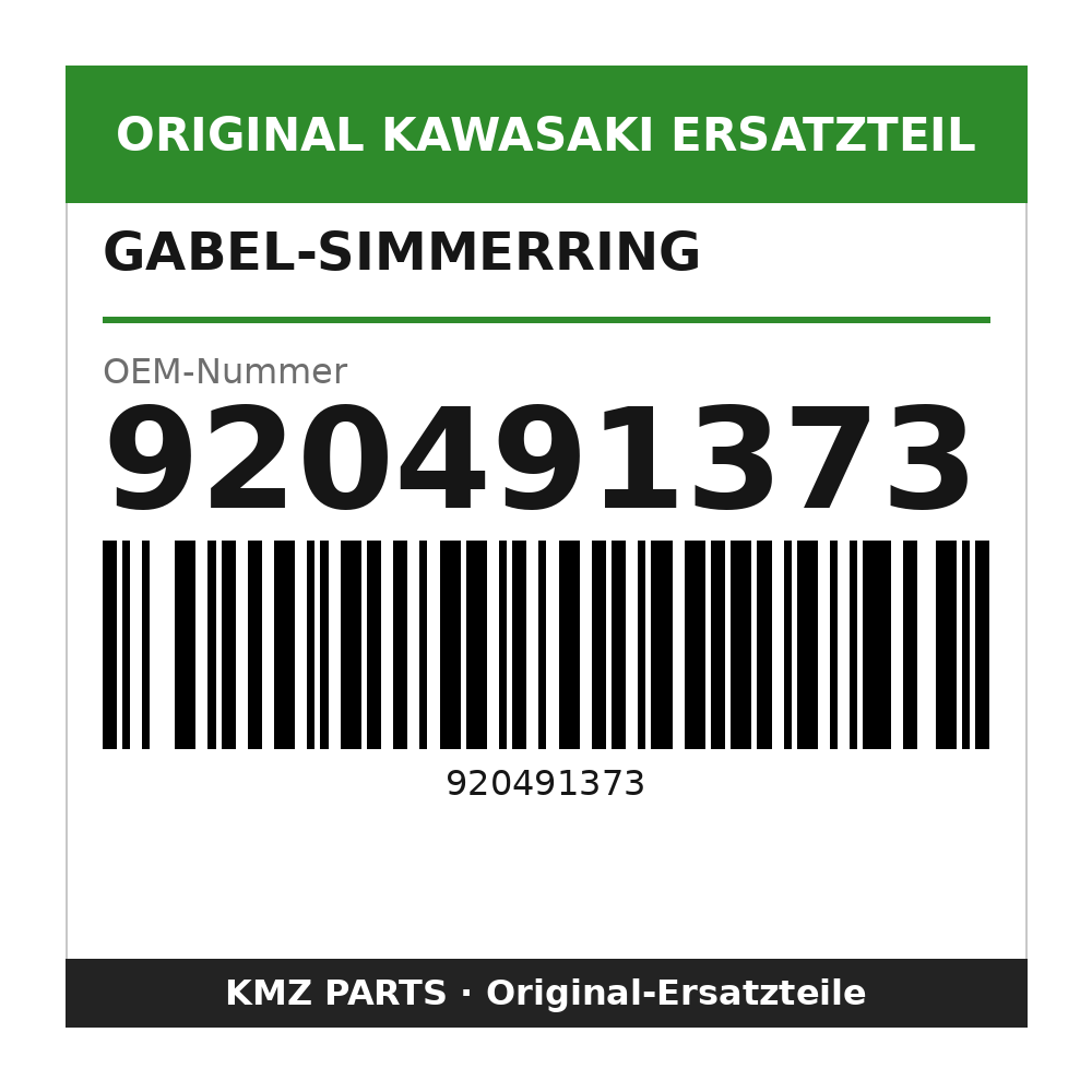 Kawasaki Gabel-Simmerring 920491373
