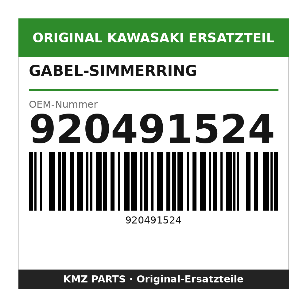 Kawasaki Gabel-Simmerring 920491524