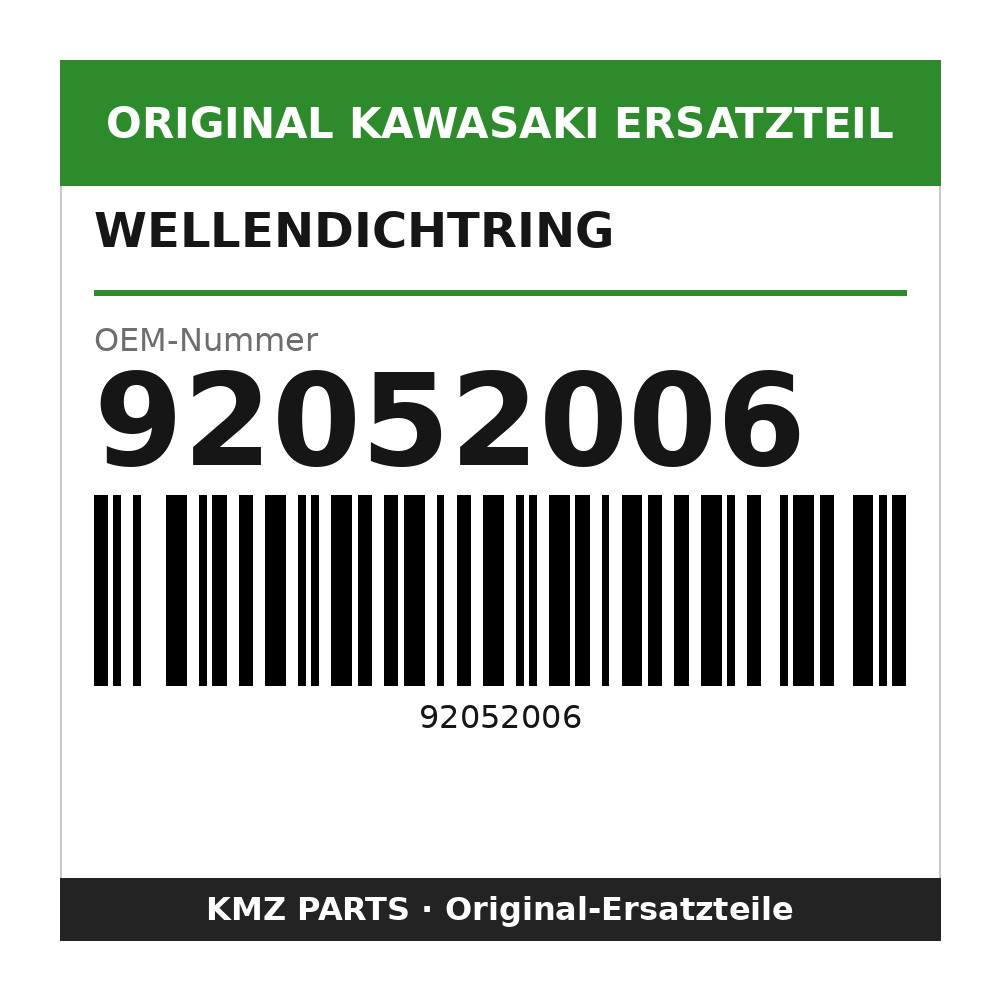 Kawasaki Wellendichtring 92052006