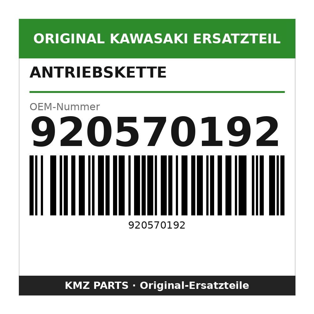 Kawasaki Antriebskette DID520DMA4KX1 920570192