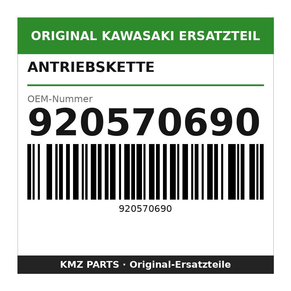 Kawasaki Antriebskette 428H 128 Glieder 920570690