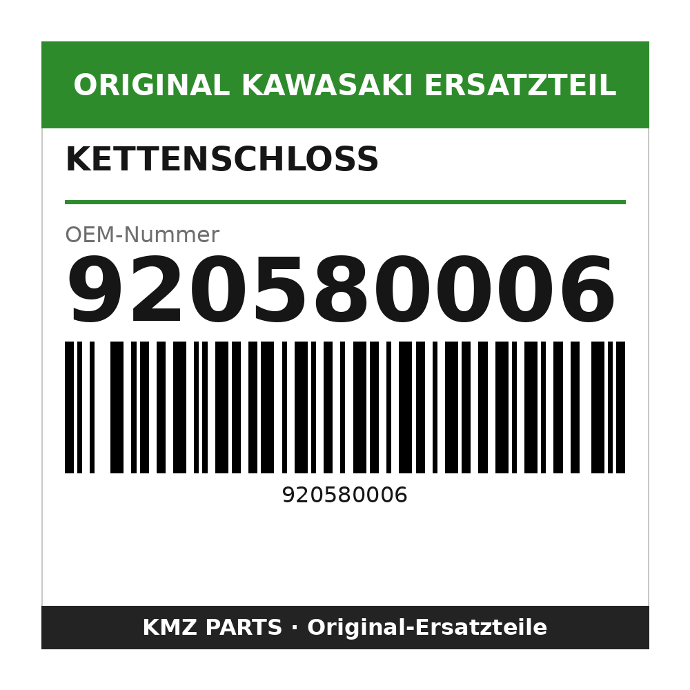 Kawasaki Kettenschloss 920580006
