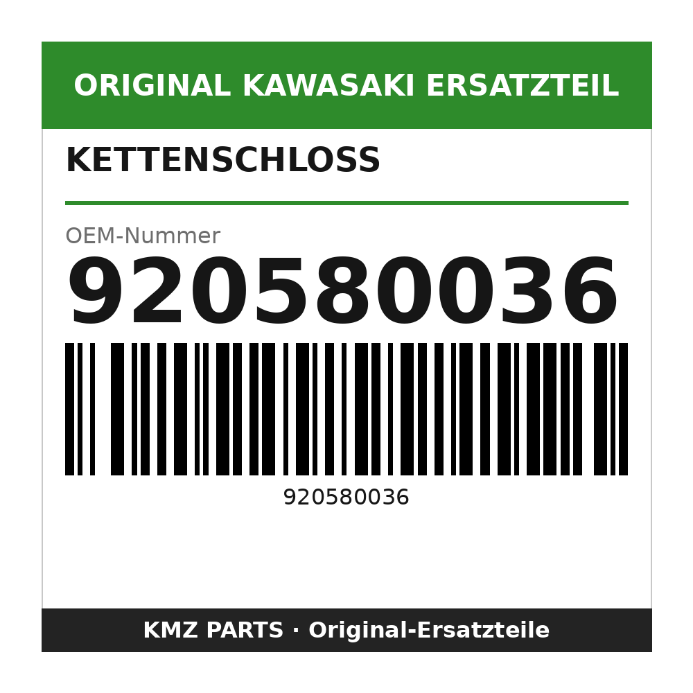 Kawasaki Kettenschloss 920580036