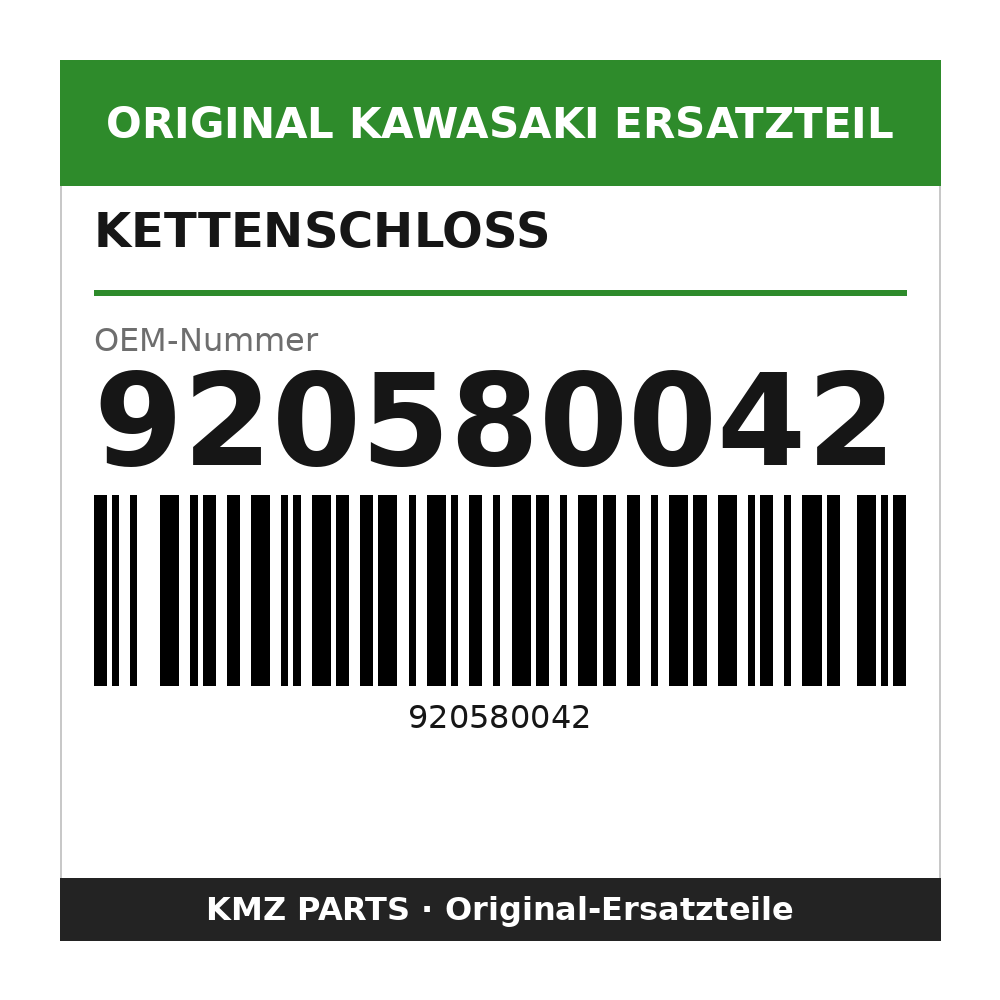 Kawasaki Kettenschloss 920580042