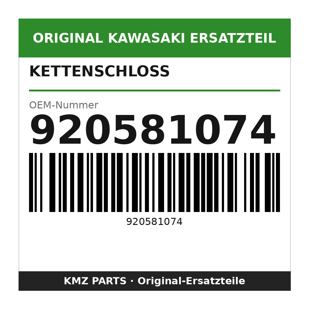 Kawasaki Kettenschloss 920581074